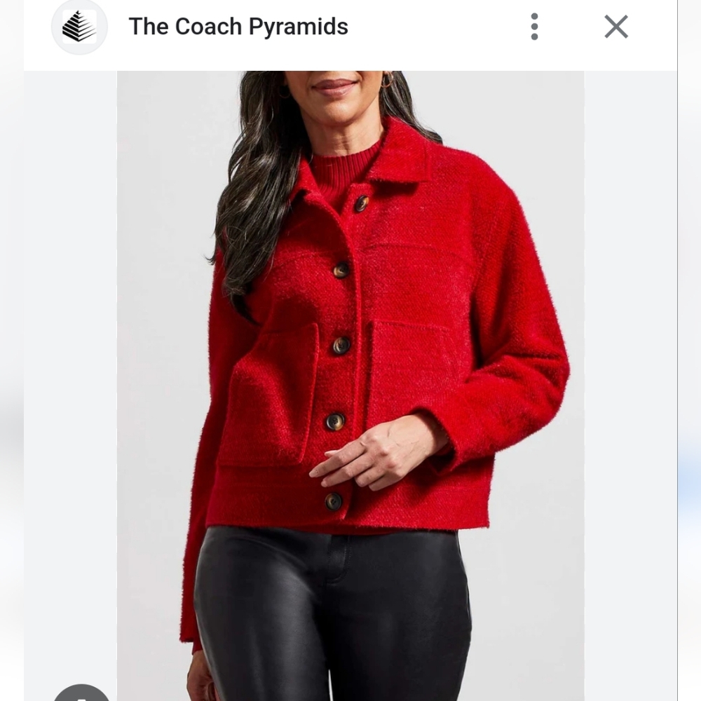 Tribal Medium earth red jacket